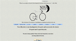 Desktop Screenshot of novabicycles.com