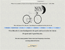 Tablet Screenshot of novabicycles.com